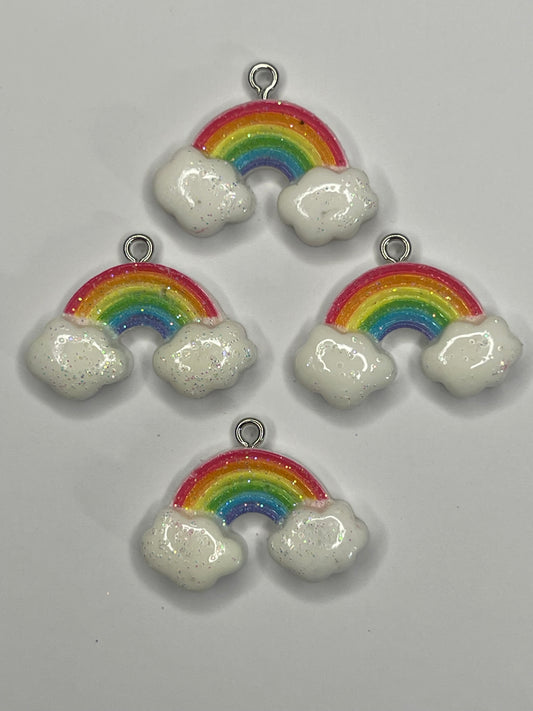 Rainbow cloud charm