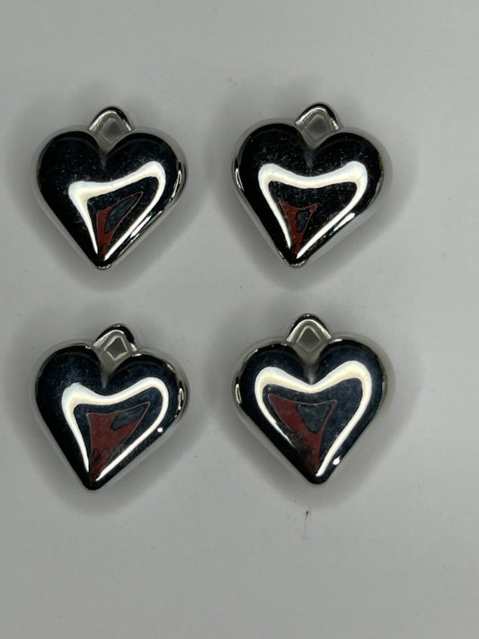 Heart charm (silver)