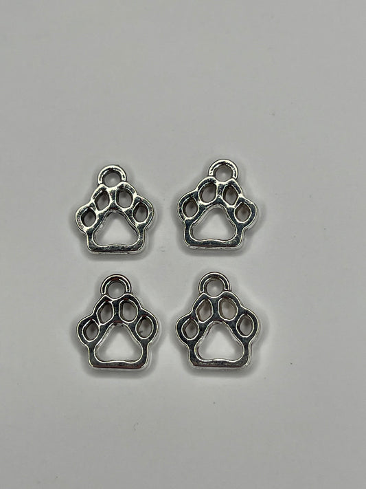 Dog paw (silver)