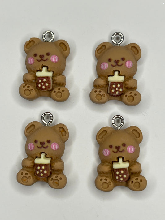 Teddy bear charm (brown)